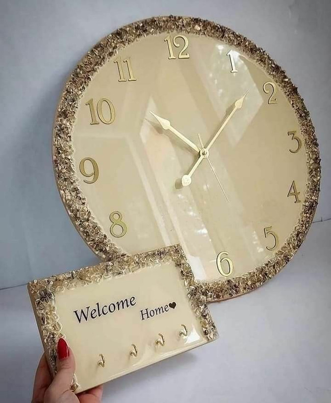 ست ساعت و جاکلیدی رزینی